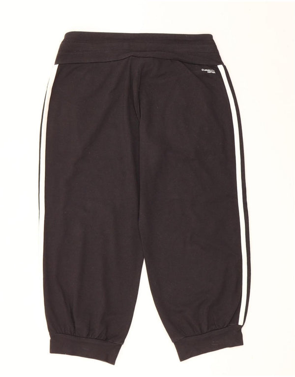 Adidas Женские спортивные брюки-капри, брюки для бега, Великобритания 4/6 XS, черные