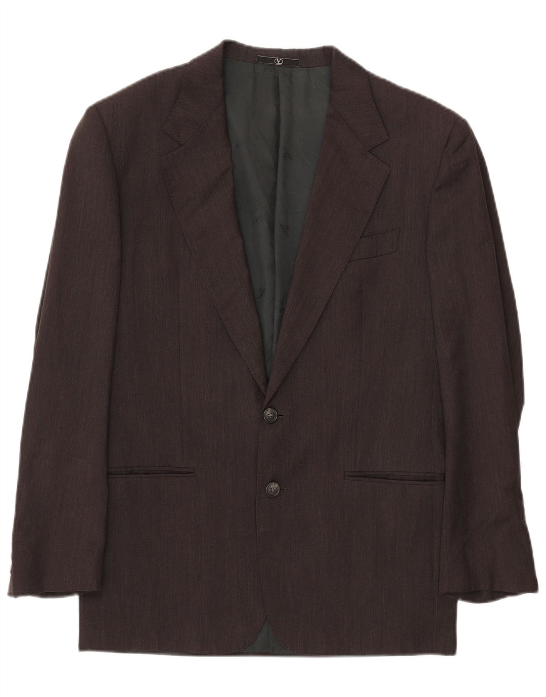 VALENTINO Мужской пиджак на 2 пуговицах IT 46, маленький серый из натуральной шерсти