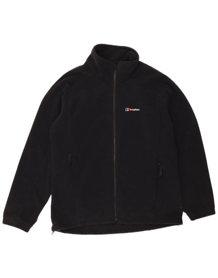 Мужская флисовая куртка Berghaus UK 40, большая, черная, полиэстер