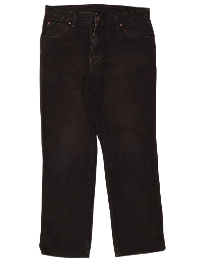Мужские прямые джинсы Wrangler стандартного кроя W36 L30, черный хлопок