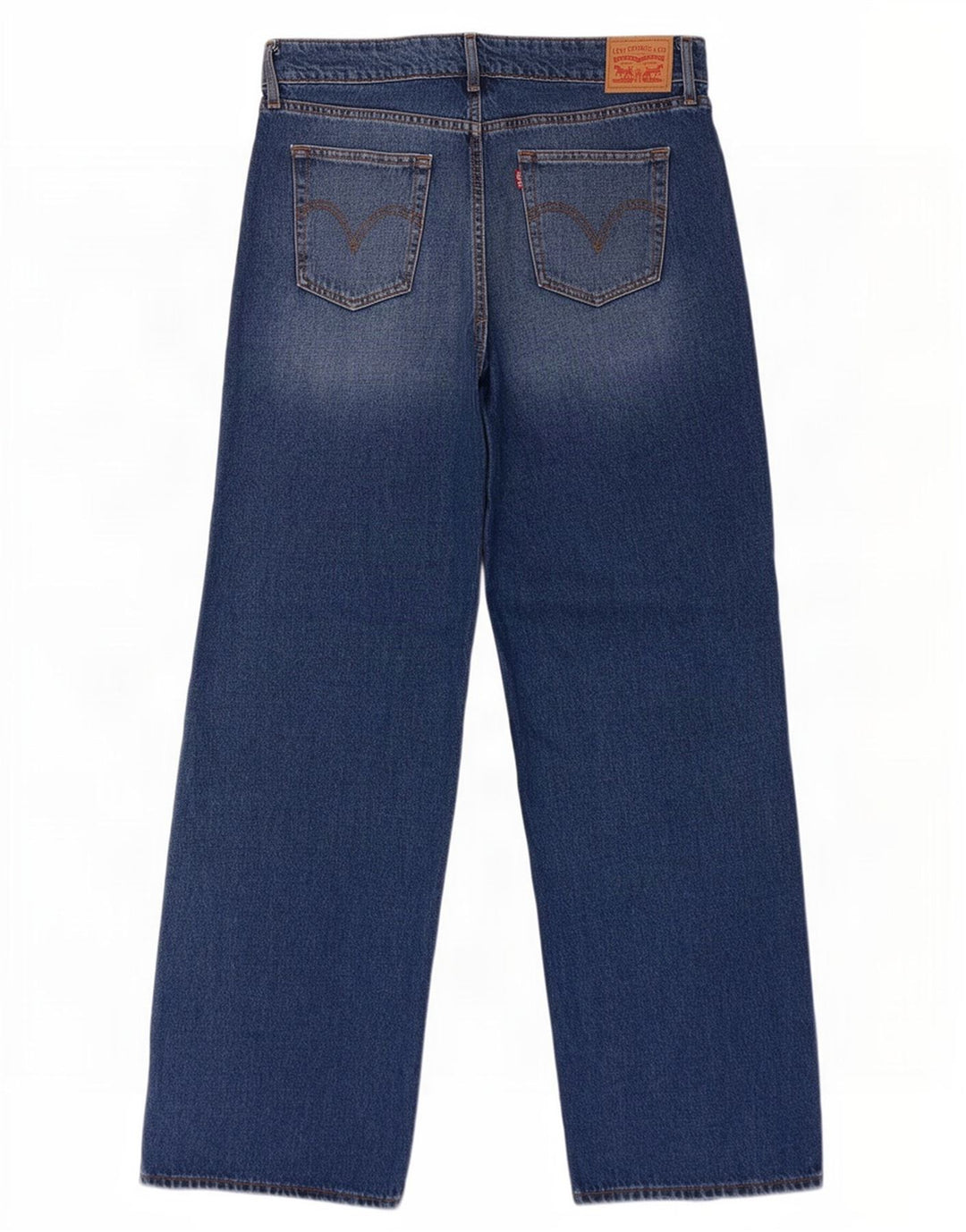 Женские супернизкие широкие джинсы Levi's W31 L34, синий хлопок