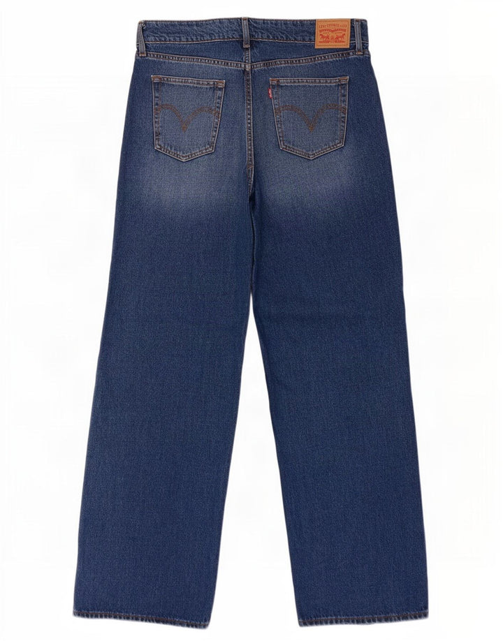 Женские супернизкие широкие джинсы Levi's W31 L34, синий хлопок