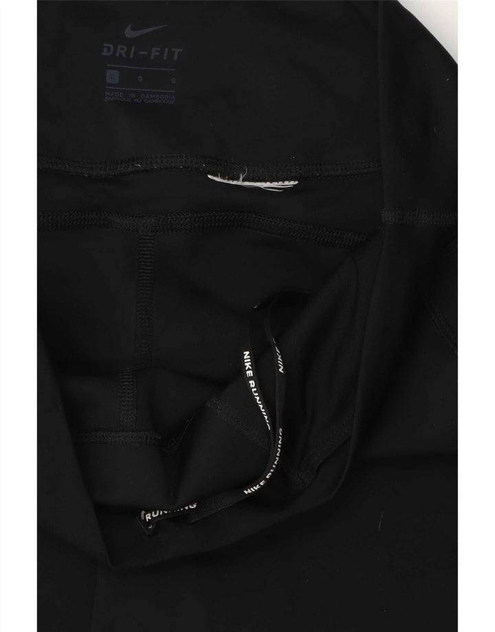 Женские укороченные леггинсы Nike UK 14, большие черные