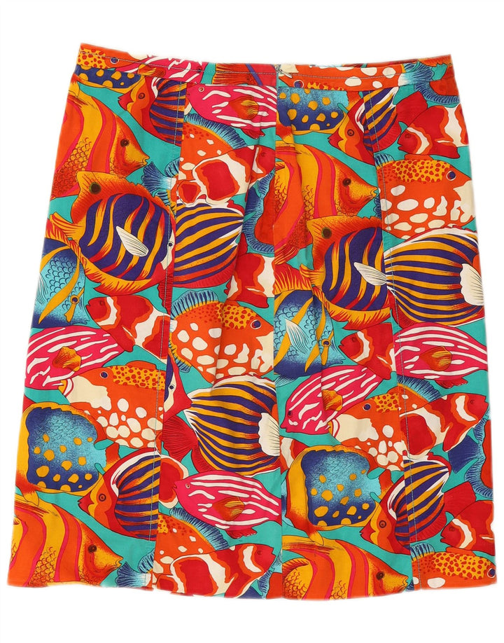 Женская прямая юбка выходного дня MAX MARA UK 14, большая W30, разноцветная