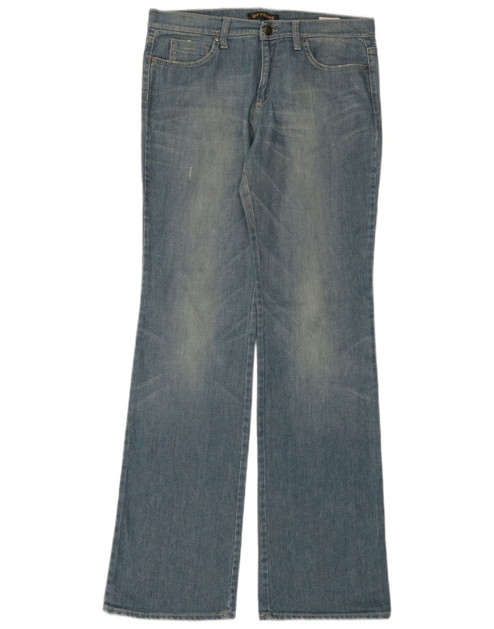 Женские джинсы Bootcut с графическим рисунком Gianfranco Ferre W31 L35, синий хлопок