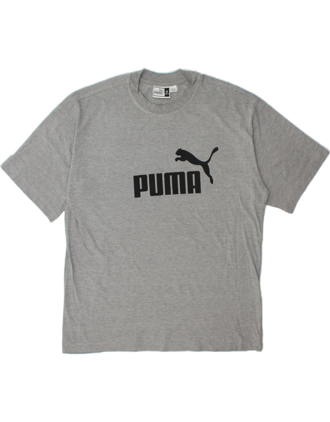 PUMA Mens Graphic T-Shirt Top XL Grey Cotton Vintage Puma and Second-Hand Puma from Messina Hembry 