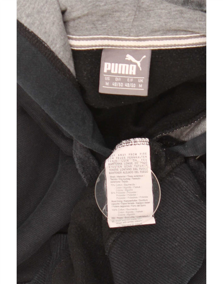 Мужской джемпер с капюшоном Puma, средний черный, хлопок
