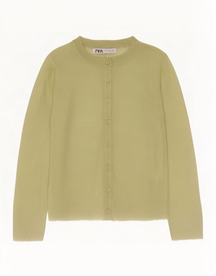 Женский свитер-кардиган оверсайз Zara UK 10, маленький зеленый