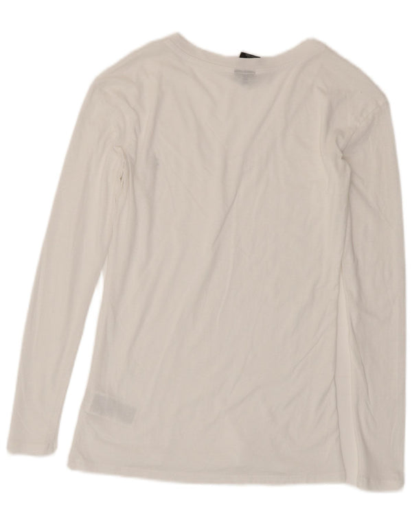 Женский топ G-Star с длинным рукавом UK 10, маленький белый хлопок