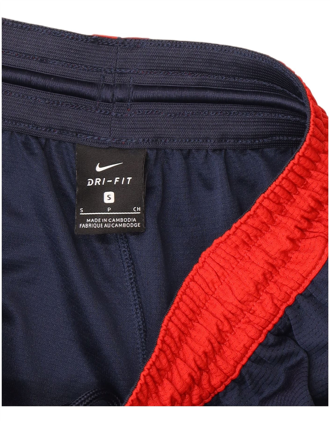 Мужские спортивные шорты Nike Dri Fit, маленькие темно-синие, полиэстер с цветными блоками