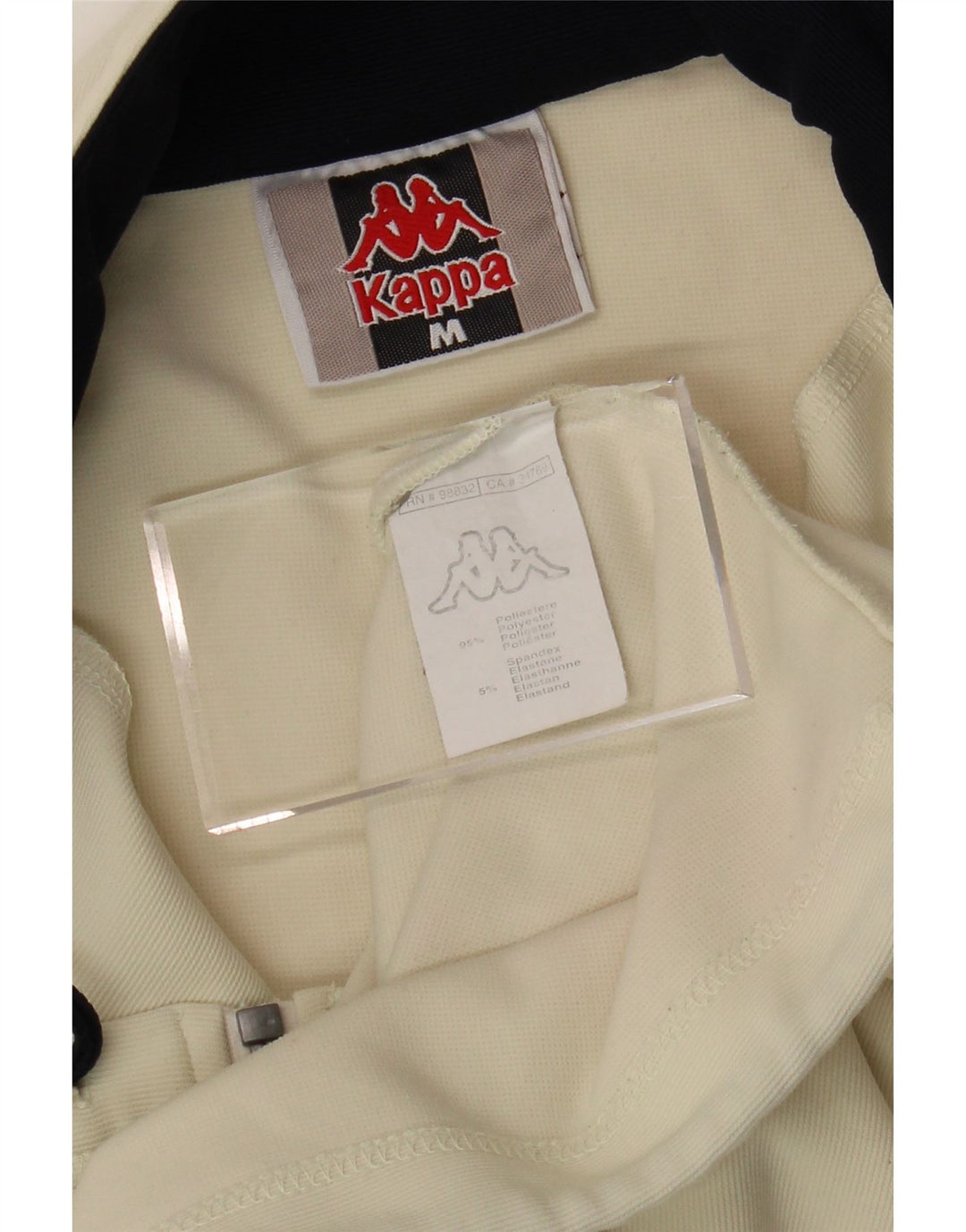 KAPPA Женский спортивный костюм Верхняя куртка UK 14 Средний полиэстер в белую полоску