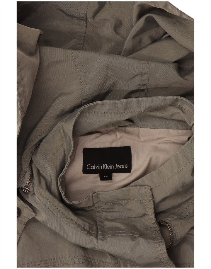 Женская куртка с капюшоном Calvin Klein Jeans UK 14, средний серый