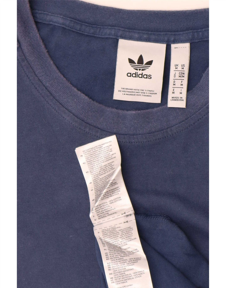 Мужская футболка Adidas Top Medium Blue Cotton