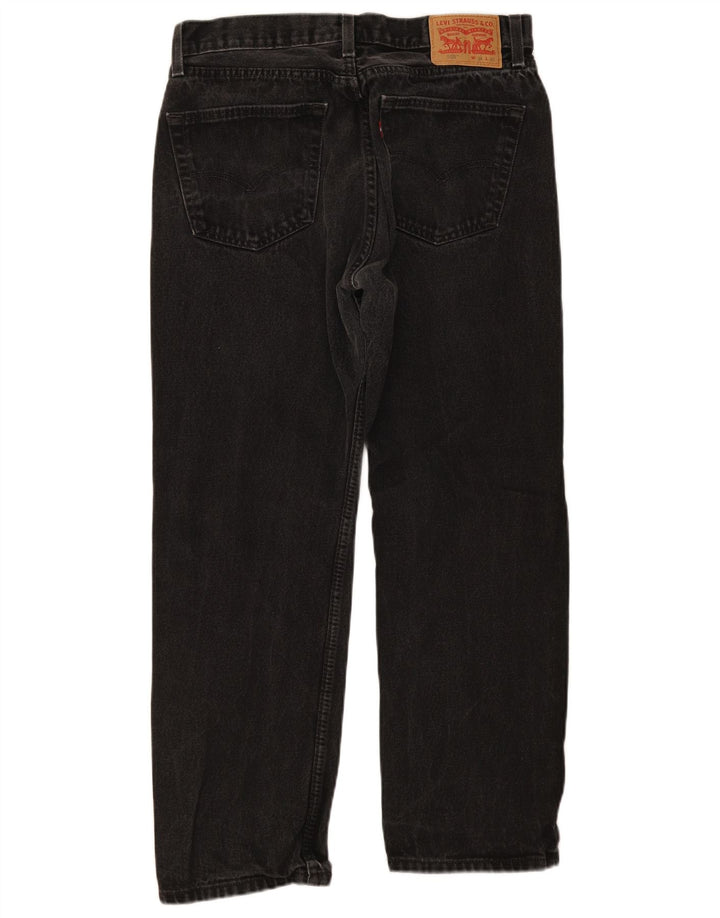 Мужские прямые джинсы Levi's 505 W34 L30, черный хлопок