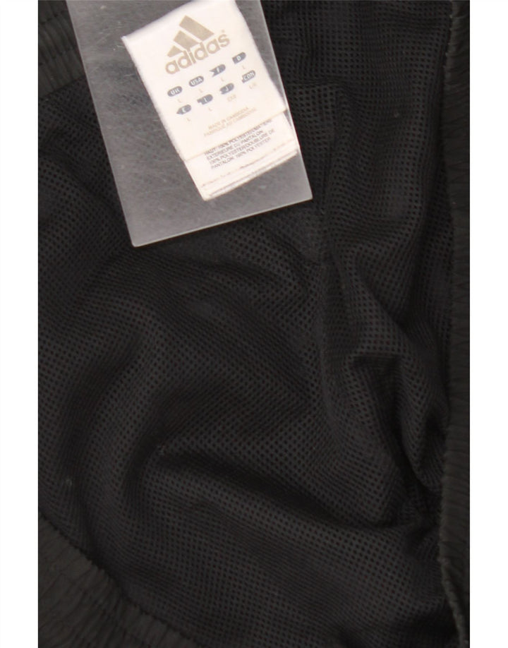 Мужские спортивные брюки ADIDAS, джоггеры, большие черные, полиэстер