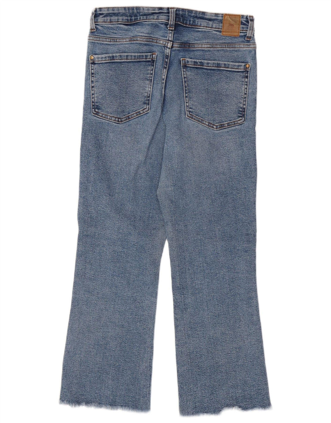 Женские джинсы Bootcut Zara EU 38, маленькие W28 L25, синие, хлопок