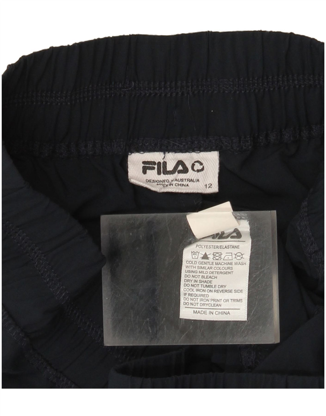 Fila Женский спортивный костюм Брюки Джоггеры UK 12 Средний Темно-синий Полиэстер