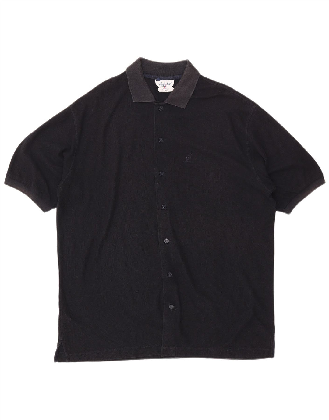 Мужская рубашка с коротким рукавом AUSTRALIAN L'ALPINA IT 54 XL Темно-синяя, хлопок