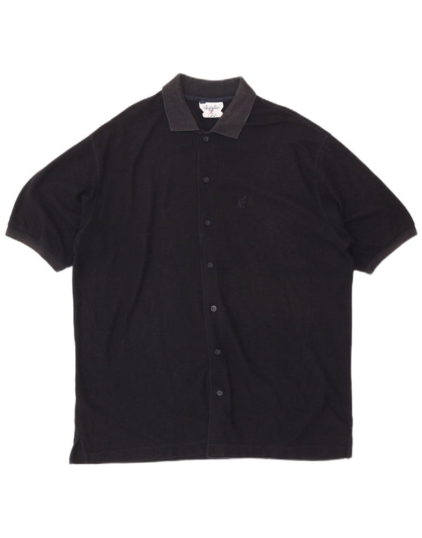 Мужская рубашка с коротким рукавом AUSTRALIAN L'ALPINA IT 54 XL Темно-синяя, хлопок