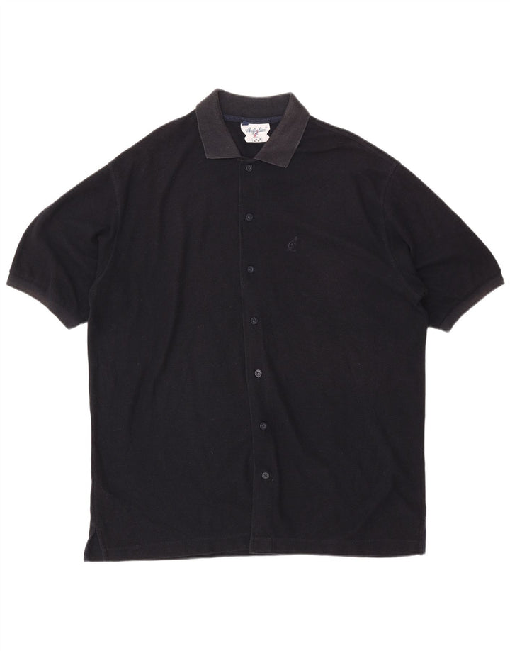 Мужская рубашка с коротким рукавом AUSTRALIAN L'ALPINA IT 54 XL Темно-синяя, хлопок