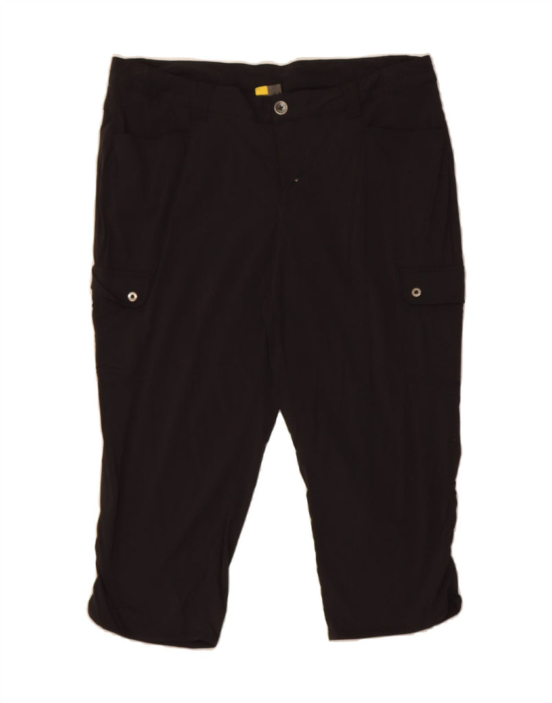 EDDIE BAUER Womens Cargo Bermuda Shorts US 14 XL W37  Black Nylon Vintage Eddie Bauer and Second-Hand Eddie Bauer from Messina Hembry 