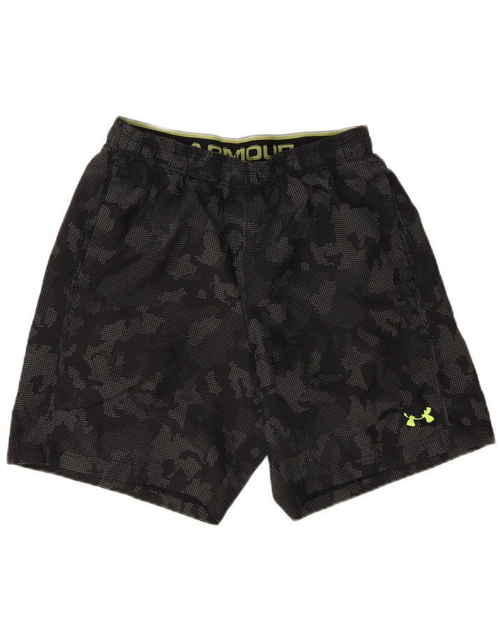 Мужские спортивные шорты Under Armour, камуфляжный полиэстер среднего серого цвета