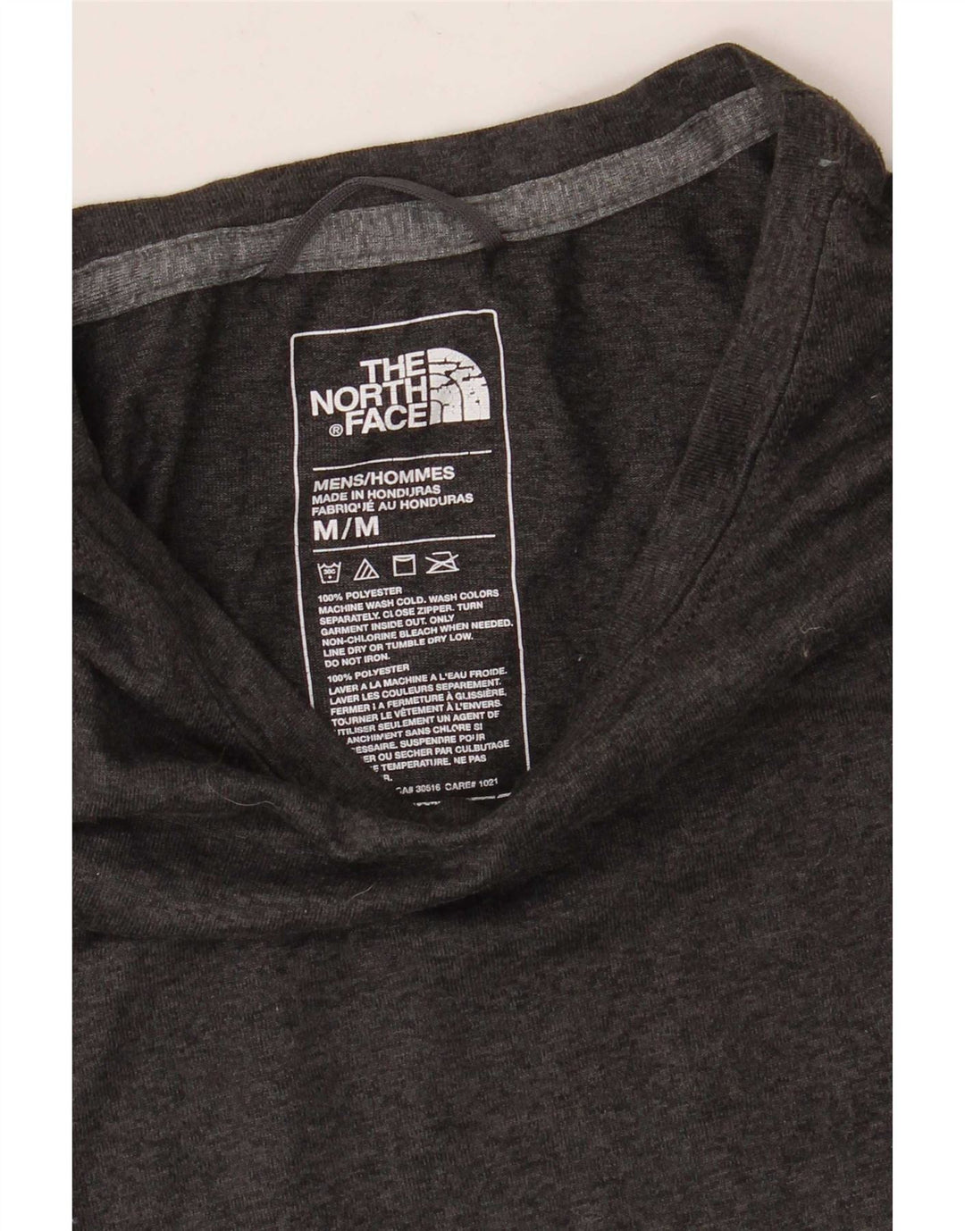 Мужская футболка The North Face, верх из полиэстера среднего серого цвета с крапинками