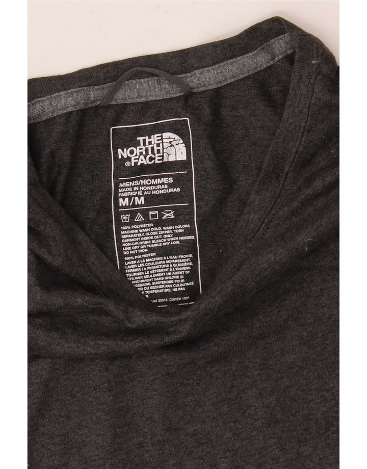 Мужская футболка The North Face, верх из полиэстера среднего серого цвета с крапинками
