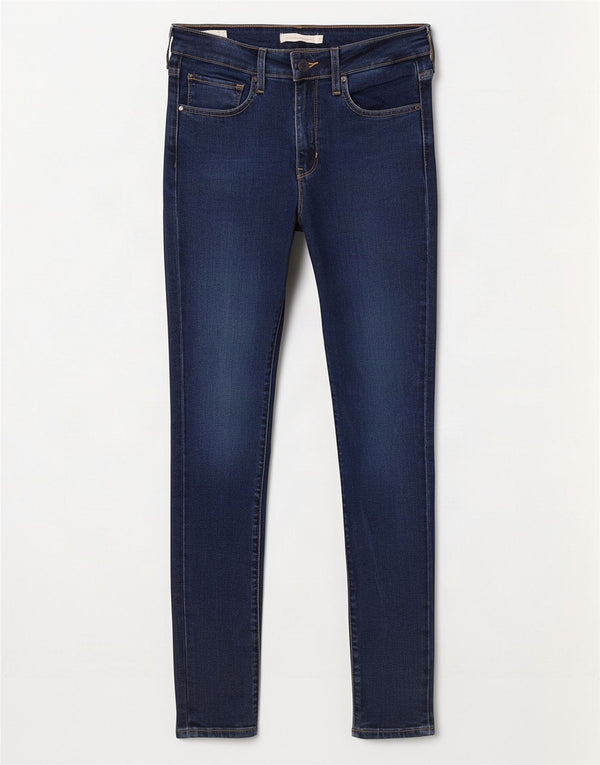 Женские джинсы скинни Levi's 721 с высокой посадкой W27 L30 синие из лиоцелла