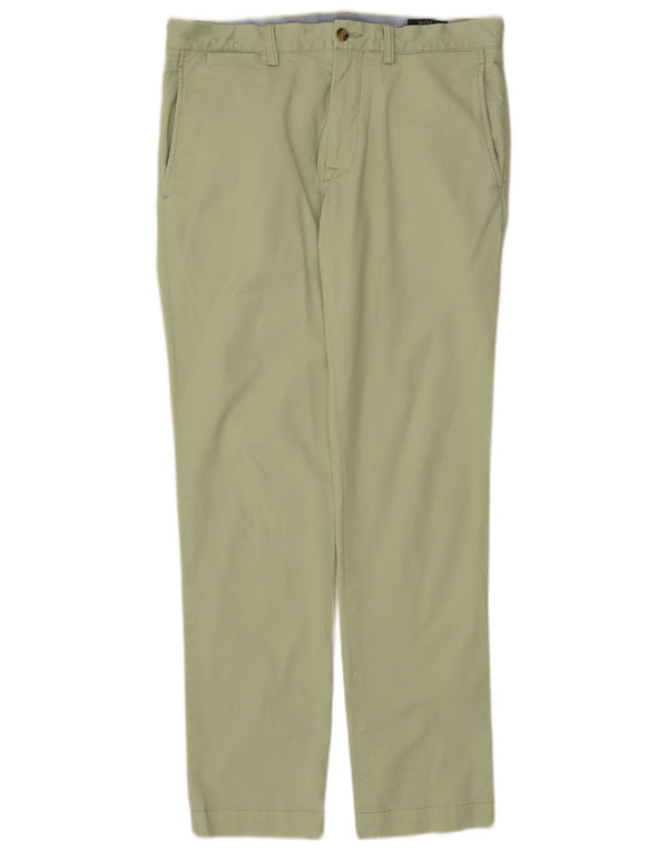 Мужские брюки-чиносы узкого кроя Polo Ralph Lauren W33 L32, зеленый хлопок