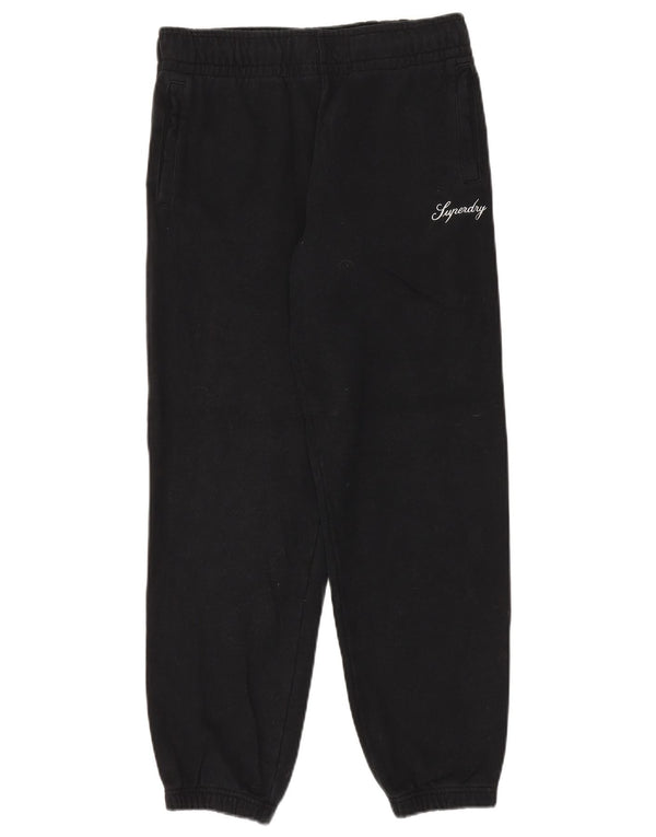Женские спортивные брюки Superdry Joggers UK 8, маленькие черные хлопковые