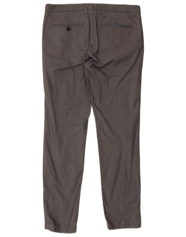 Мужские узкие брюки Ted Baker W34 L31 Серые хлопковые