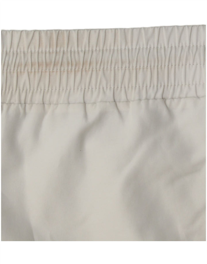 Мужские спортивные шорты Adidas большие белые из полиэстера