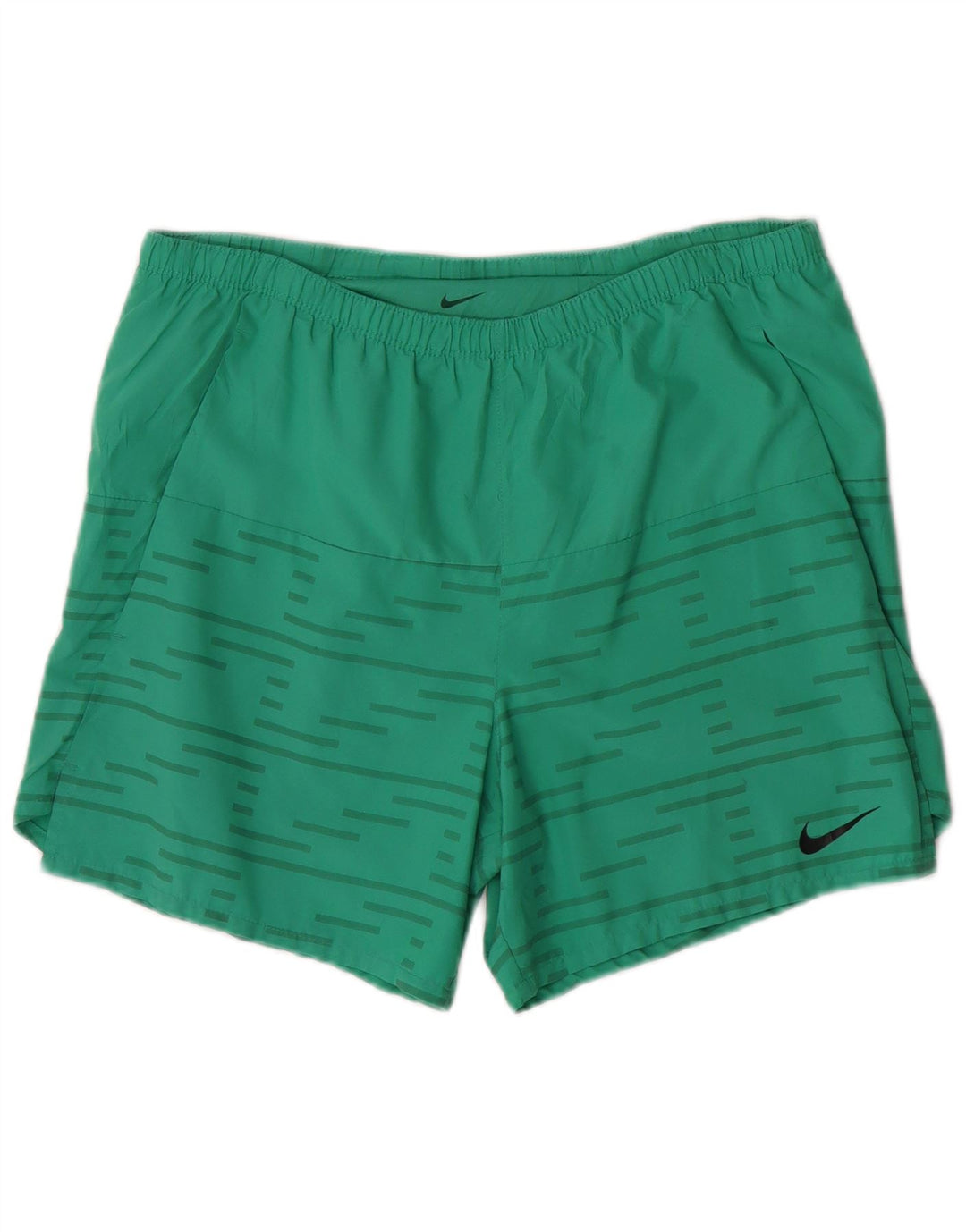 Мужские спортивные шорты Nike Dri Fit из полиэстера, маленькие зеленые полоски