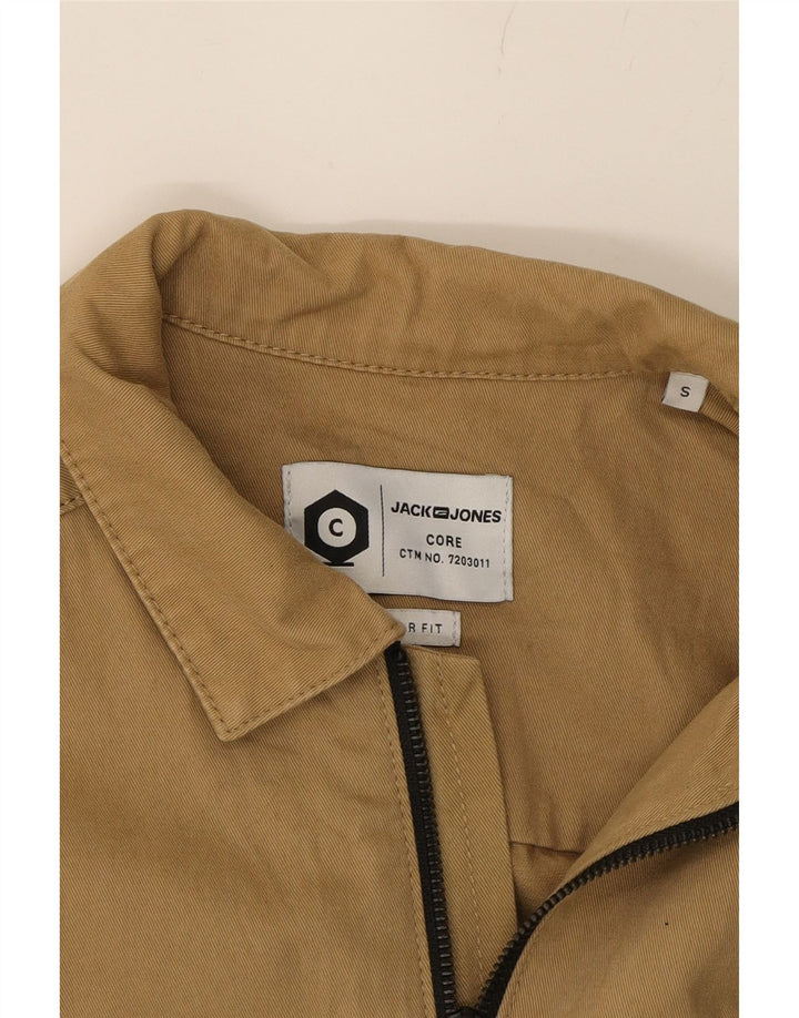 JACK & JONES Mens Bomber Jacket UK 36 Small Brown Cotton Vintage Jack & Jones and Second-Hand Jack & Jones from Messina Hembry 