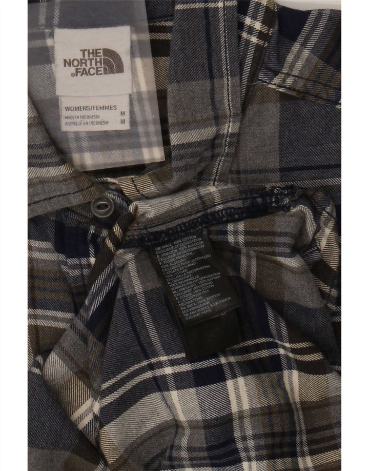 Женская фланелевая рубашка The North Face UK 14, средний цвет, хлопок в разноцветную клетку