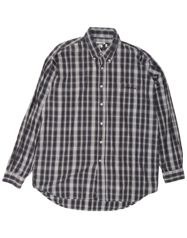 Мужская рубашка SCOTCH & SODA, большая, темно-синяя, в клетку, классическая хлопковая рубашка