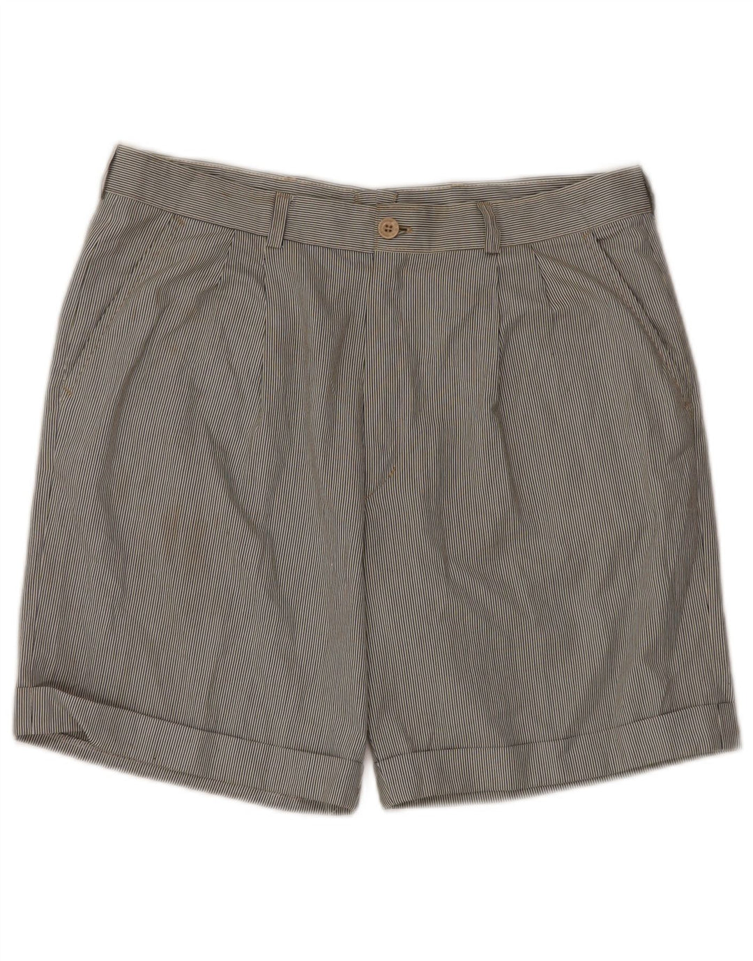 Мужские шорты чинос VINTAGE с завязками IT 52 XL W34 Разноцветные в тонкую полоску