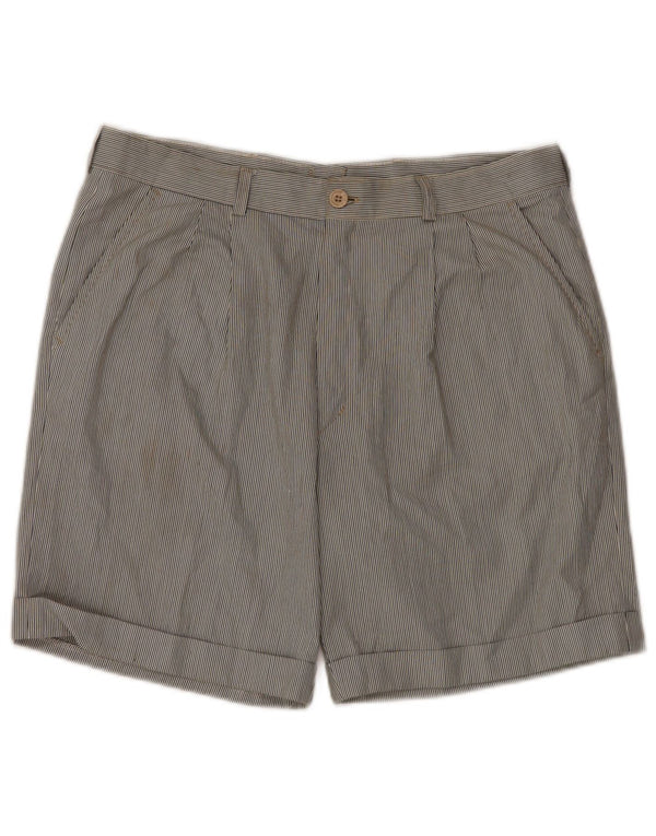 Мужские шорты чинос VINTAGE с завязками IT 52 XL W34 Разноцветные в тонкую полоску