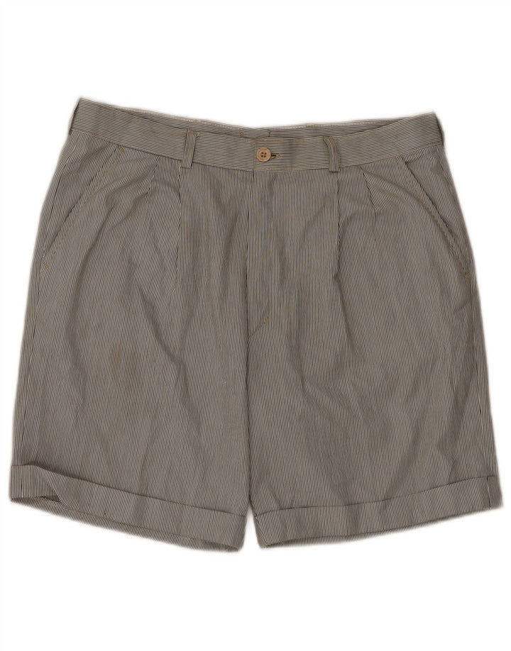 Мужские шорты чинос VINTAGE с завязками IT 52 XL W34 Разноцветные в тонкую полоску