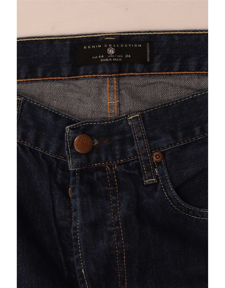 Мужские джинсы узкого кроя Zara EU 44, большие W34 L30, темно-синие