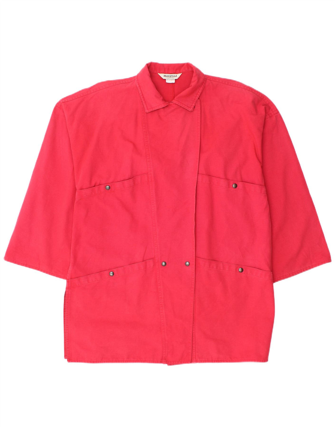 Женская куртка оверсайз с рукавом 3/4 Marella UK 12, средний красный