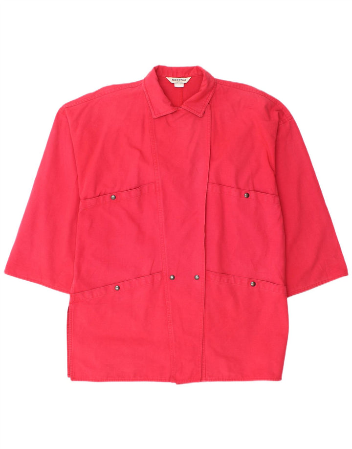 Женская куртка оверсайз с рукавом 3/4 Marella UK 12, средний красный