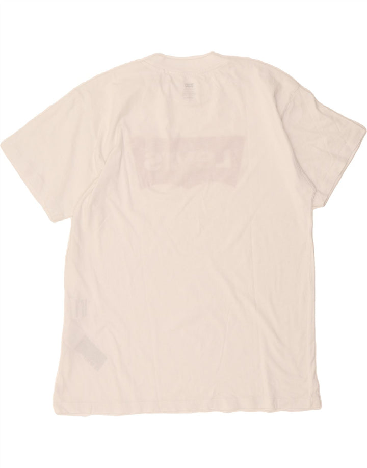 LEVI'S Mens Graphic T-Shirt Top XS White Cotton Vintage Levi's and Second-Hand Levi's from Messina Hembry 