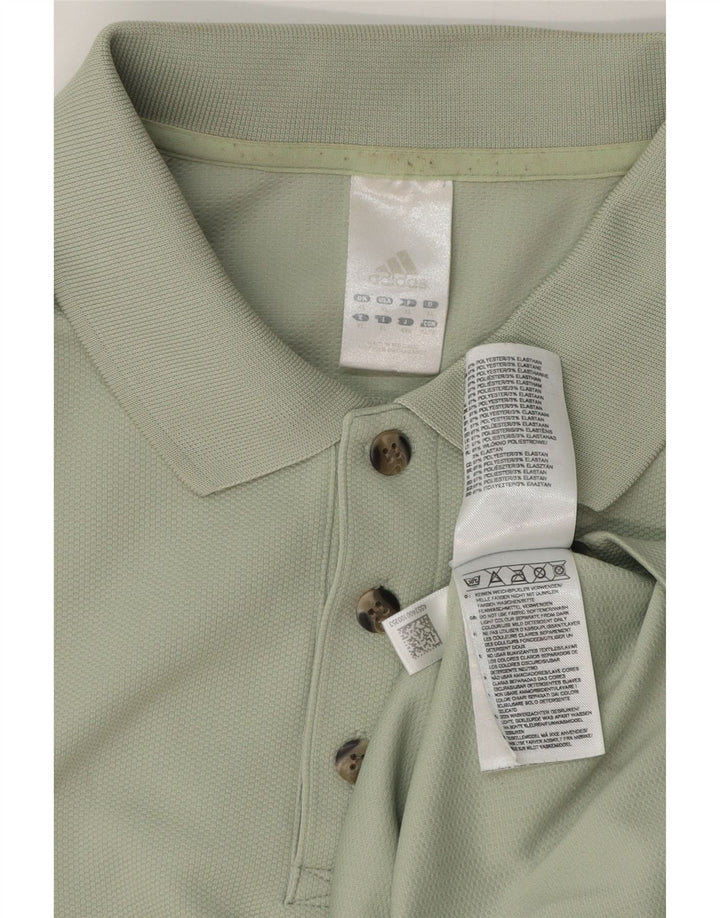 Мужская рубашка-поло ADIDAS XL зеленая, полиэстер