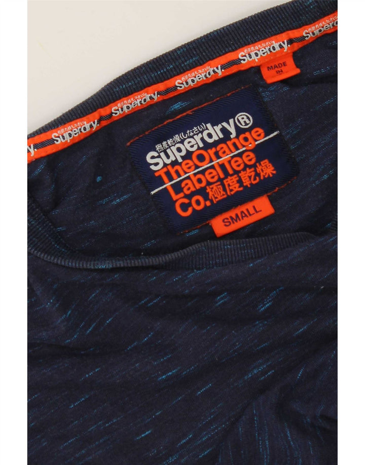 Мужская футболка Superdry Top Small Navy Blue в крапинку