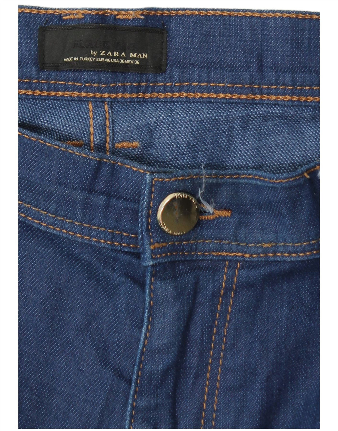 Мужские узкие джинсы Zara EU 46 XL W36 L34 синие