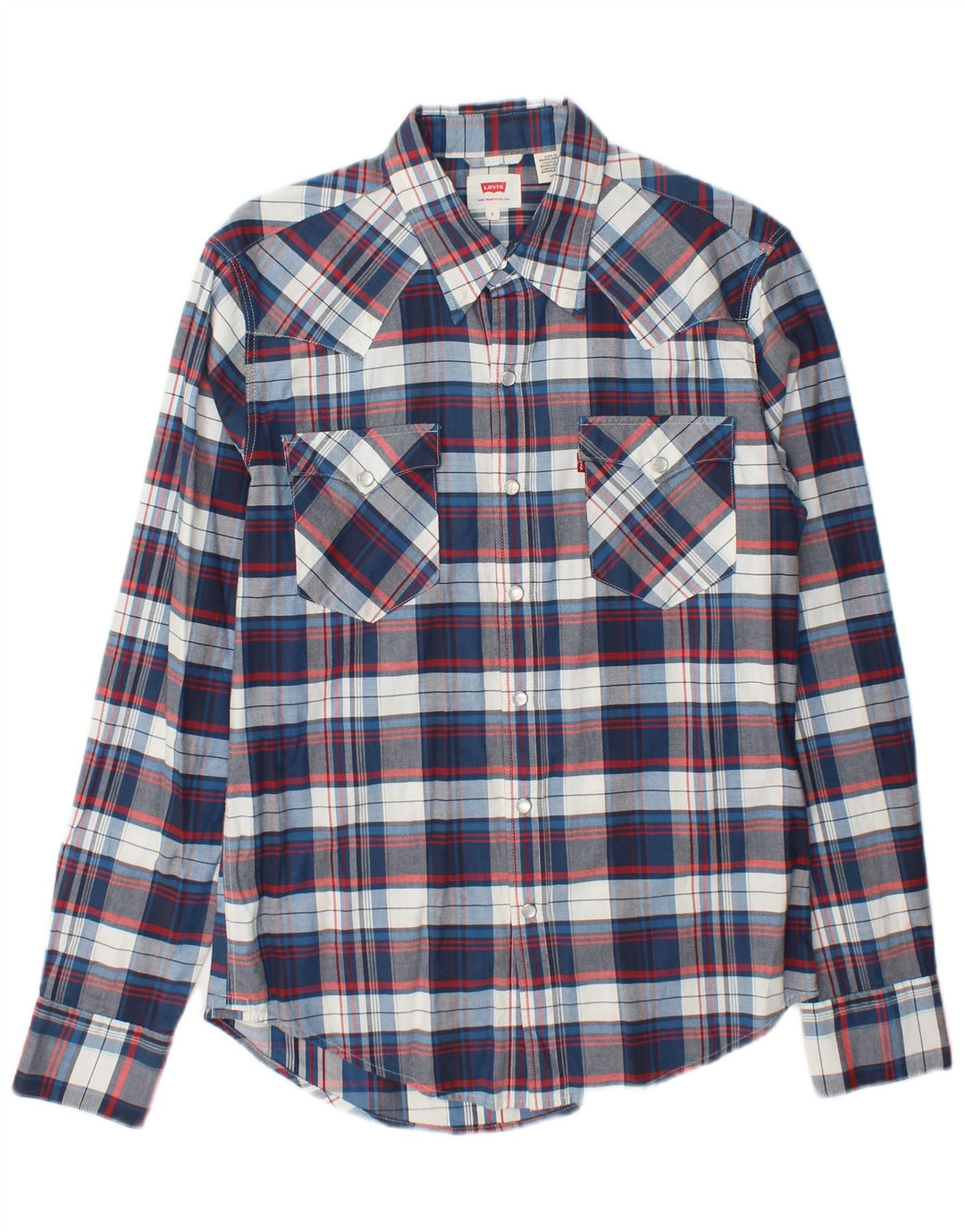 Мужская рубашка Levi's маленькая синяя клетка