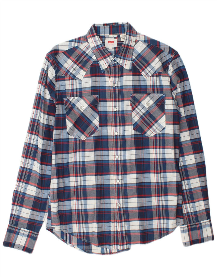 Мужская рубашка Levi's маленькая синяя клетка