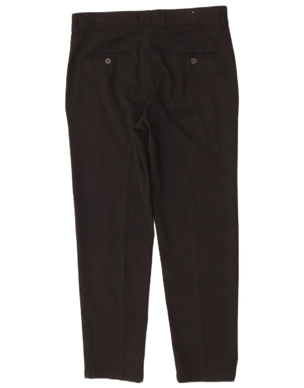 Мужские зауженные брюки-чиносы Zara EU 40 Medium W31 L29, черный полиэстер